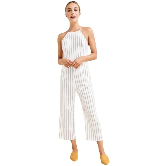 Dynamite - Pinstripe Halter neck Jumpsuit - Picture 1 of 10